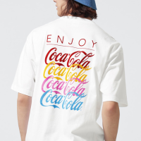 ราคา New เสื้อยืดพิมพ์ลาย GU ชายยอดเยี่ยม แขน 5 จุด Coca Cola 23 ฤดูร้อน Coca Cola ข้อต่อซีรีส์ 346096 (18436012345)