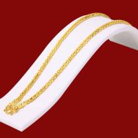 ราคา สร้อยคอทอง หุ้มทอง ไม่ลอกไม่ดำ หนัก 1บาท ลายหางกระรอก ยาว 24นิ้ว ทองเคลือบแก้ว สร้อยคอทอง สร้อยคอทอง เครื่องประดับ ทองเหมือนแท้ (17447818347)