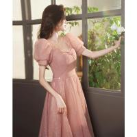 ราคา Glary Star ชุดเดรสสีชมพูสำหรับเพื่อนเจ้าสาวมีอารมณ์ชุดราตรีงานเลี้ยงผู้หญิง (17134181822)