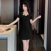 ราคา COD ชุดเดรสคอสี่เหลี่ยมสีขาวย้อนยุคสไตล์ฝรั่งเศสสำหรับฤดูร้อนกระโปรงสั้นสไตล์อารมณ์แขนสั้น (16047212258)