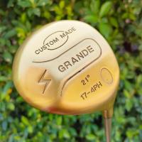 ราคา FW CUSTOM MADE GRANDE องศา 21 ก้าน BORON LONG BALL 300 FLEX R เป็นหัว CUSTOM สีทอง สวยงามมากๆ ตีโดนง่าย และตีไกลสุด ฟีลลิ่งนุ่มมากๆ ไม้กอล์ฟมือสอง ของแท้ BY NakaraLuxurious (21309406040)
