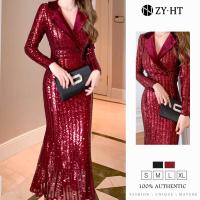 ราคา High Guality เดรสสีแดง เดรสรัดรูป เดรสสีดำ ใช้คูปอง299บาทขึ้นไป ชุดราตรี ล้างสต๊อก 4635 เดรสออกงาน เดรสผ้าเลื่อม เดรสผู้หญิง EraVogue เดรสไปงานแต่ง (20706411473)