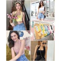 ราคา ปังปุริเย่มากกก รุ่นนี้ งานดีสุดๆๆ ต้อนรับหน้าร้อน summer กันเลยจ้า Rayon basic style เสื้อคล้องคอ ผ้าเรย่อน ทรงสวย (19387758040)