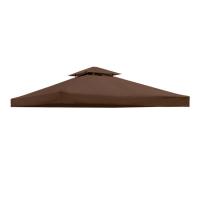 ราคา 3X3 ม ศาลาแผ่นหลังคาซุ้มผ้าคลุมสำหรับเปลี่ยนด้านบนอะไหล่เปลี่ยนหลังคาฝากันน้ำหลังคาศาลากลางแจ้งด้านบน ชั้นสองที่คลุม UV30สำหรับหลังคาสวนลานเต็นท์ (20520988431)