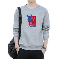 ราคา ผู้ชาย PLAYBOY พิมพ์ลายคอกลมเสื้อยืดแขนยาวเสื้อยืดแฟชั่นเสื้อลำลอง (7627889810)