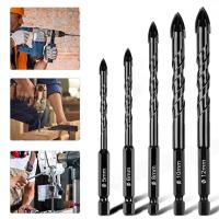 ราคา ชุดดอกสว่านเจาะกระเบื้องเซรามิก5ชิ้นดอกสว่านเจาะปูนมืออาชีพดอกสว่านทังสเตนคาร์ไบด์ดอกสว่านโลหะอเนกประสงค์กระเบื้องเซรามิกคอนกรีตกำแพงอิฐแก้ว 5 6 8 10 12มม (12071462179)