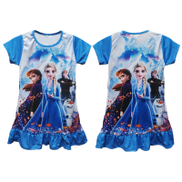ราคา เสื้อผ้า เสื้อ ชุด เดรสเด็ก เด็กผู้หญิง เดรสเด็กผู้หญิง ลาย การ์ตูน เจ้าหญิง สีฟ้า สีชมพู สำหรับ อายุ 4 9 ขวบ เอลซ่า 2 Size S M L XL (7847002194)