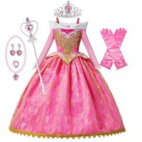 ราคา สาวดิสนีย์เจ้าหญิงนิทราออโรร่าเจ้าหญิงฮาโลวีนคอสเพลย์ชุดปิดไหล่เด็กของขวัญแฟนซีปาร์ตี้เจ้าหญิงเสื้อผ้า (20546149022)