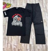 ราคา ชุดเซทเสื้อยืดแขนสั้นกางเกงขายาว เสื้อแขนยืดสั้นกางเกงขาต่อ เสื้อสกรีนลายด้านหน้า สกรีนแขน ชายสไตล์เท่ๆ พร้อมส่ง (17212768781)