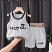 ราคา ชุดเสื้อกล้ามเด็ก เสื้อกล้าม กางเกงขาสั้น เซต 2 ชิ้น ลายการ์ตูนน่ารัก (14496148930)