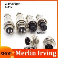 ราคา QB13LA 1x GX12 12mm M12 Nut Type Plug 2 3 4 5 6 Pin core Aviation Male Female Connector power Socket Wire Panel Circular cable adapter (20816956148)