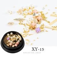 ราคา DIY เพชรติดเล็บ เพชรตกแต่งเล็บ สีเงิน สีทองแบบรวม เพชรแต่งเล็บ อะไหล่ติดเล็บ Nail (9116595940)