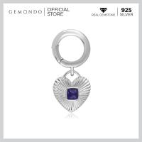 ราคา Gemondo จี้เกี่ยวกระเป๋า Bag Charm รูปหัวใจทำจากเงินแท้ชุบโรเดียม ประด้วยพลอย ลาพิส ลาซูลี Lapis Lazuli (9023625422)