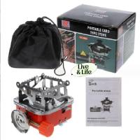 ราคา เตาแก๊สกระป๋อง เตาแก๊สพกพา เตาแคมป์ปิ้ง แบบสี่เหลี่ยม แถมกระเป๋า (21338411006)