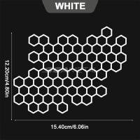 ราคา SEAMETAL ฝาครอบไฟท้ายสติกเกอร์ติดมอเตอร์ไซค์ LED สติ๊กเกอร์รังผึ้งโคมไฟรูปลอกสำหรับ Yamaha honda suzuki (21159014388)