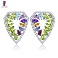 ราคา Lohaspie เครื่องประดับแท้6กะรัต925เงินสเตอร์ลิงต่างหูสีเหลืองโกเมนเพอริโดต์ธรรมชาติต่างหูเม็ดกลมแท้ต่างหูอัญมณีหลากสีสำหรับผู้หญิงเครื่องประดับเงิน (21236327570)