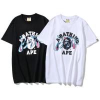 ราคา อ่อนนุ่ม 6 เสื้อยืดชาย Bape เสื้อยืดแขนสั้น ผ้าฝ้าย พิมพ์ลาย แฟชั่นสําหรับผู้ชาย และผู้หญิง เสื้อยืดถูกๆ เสื้อยืดสีขาว (20581199813)