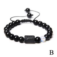 ราคา 12 Constellations Woven Bracelets 8mm Black Beads Stretchable Bangle Gifts Women For Men V1N4 (19659720052)