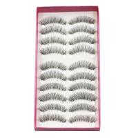 ราคา ขนตาปลอมเพิ่มวอลลุ่มแต่งหน้าขนตาปลอมแบบยาวนุ่มทนทานสวมใส่สบายสำหรับงานแต่งงาน (19648585549)