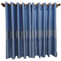 ราคา ผ้าม่านหน้าต่าง ผ้าม่านประตู เจาะห่วงตาไก่สำเร็จรูป ทูโทนปั๊มลาย (18529258633)