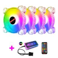 ราคา กดโค้ดร้านลดได้อีก ชุดพัดลมเคส COOLMOON Crytal Diamond RGB Fan Case 12 CM (6482688790)