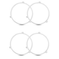 ราคา 4Pcs Microwave Oven Turntable Ring Microwave Rotating Ring Roller Replacement Parts for Microwave Oven Plate Covers (20719879632)