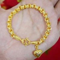 ราคา สร้อยข้อมือ 1 บาท ทองโคลนนิ่ง ทองเหมือนแท้ ทองชุบ ทองปลอม (1170780244)