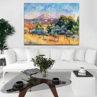 ราคา Montagne Sainte Victoire Pierre Auguste Renoirผ้าใบวาดภาพงานศิลปะป่าภูเขาภาพวาดสีน้ำมันภาพวาดทิวทัศน์พิมพ์สี1ชิ้นกรอบไม้ด้านในหรือไร้กรอบ (20555002389)