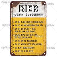 ราคา 2023 Fashion Retro Drink Beer Beer Metal Sign Vintage Tin Sign Sign Plate Wall Decor For Bar Club Man Cave Bar Plate Drinking Poster Custom (19899370906)