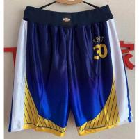 ราคา 2022 new NBA shorts Golden State Warriors 30 blue print basketball shorts (19784592992)