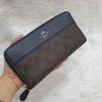 ราคา COACH F76873 คลิปยาวสาวแฟชั่นกระเป๋าคลัทช์หญิงเติบโตสไตล์กระเป๋าสตางค์ซิป ช่องเสียบการ์ด ช่องใส่การ์ด 12 ช่อง ช่องใส่บิล 2 ช่อง ช่องซิปใส่ (9445376043)