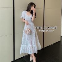 ราคา เดรสลูกไม้แขนตุ๊กตา M 2XL ชุดใส่ทำบุญ ลูกไม้สีขาว ชุดขาว เดรสขาว ชุดไปวัด ลูกไม้ ฉลุ งานป้าย The Classic (18445676549)