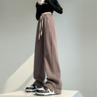 ราคา กางเกงขากว้างแหวกข้างบุขนกำมะหยี่ไซส์ใหญ่สำหรับสาวอวบกางเกงกีฬาแนวลำลองเพิ่มความหนาเอวสูงทิ้งตัวได้ดีแบบใหม่ฤดูใบไม้ร่วงและฤดูหนาวปี2023 (21174943438)