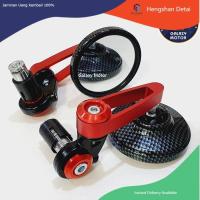 ราคา กระจกปลายแฮนด์ วงกลม เคฟล่า ใส่ได้ทุกรุ่น ขนาด 6เซ็น ขามีเนียม กระจกแต่ง (20804926710)