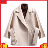 ราคา LeadingStar RC Authentic Women Wool Trench Coat Fashionable Solid Color Slimming Coat Long Sleeves Suit Collar Slim Fit Casual Jacket (20776308704)