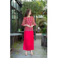 ราคา ชุดไทยประยุกต์ ชุดไปงาน ชุดแม่เจ้าบ่าวเจ้าสาว เซตเสื้อลูกไม้แขนกระดิ่งปักดิ้นทองหรูหรา กระโปรงทรงสอบผ่าหลังเนื้อเงางาม มี size M 5XL (10514127509)