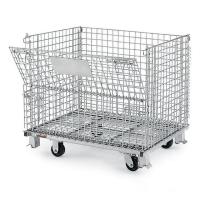 ราคา ตะแกรงเหล็กพับได้ รุ่นรับนน 500 800kg ตะแกรงเหล็กมีล้อ ตะแกรงเหล็กเก็บของ พับได้ เคลื่อนย้ายได้ วางทับได้ ชั้นวางเหล็ก มาพร้อมล้อ4ตัว (20976034287)