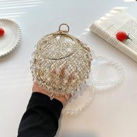 ราคา กระเป๋าถือลูกปัดแบบใช้มือจับสำหรับไนท์คลับกระเป๋าโลหะทรงกลมทรงกลมทรงกลมทรงกลมแบบหยดน้ำกระเป๋าถือประดับไรน์สโตนออกแบบได้ตามต้องการ (20702012518)