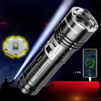 ราคา เตรียมพร้อมด้วยไฟฉายเลเซอร์สีขาวยืดหยุ่นจากนางแสง หลอด ไฟฉายแรงสูง P90 ที่สว่างเป็นพิเศษ (21151491166)