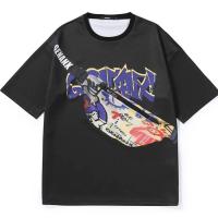 ราคา Harajuku American skull Print graphic t shirts y2k tops New high quality cotton streetwear 2023 oversized vintage t shirts men (20278225727)