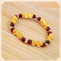 ราคา 100 ทองจริง 18k สร้อยข้อมืออิตาลี Fortune Pixiu โอนลูกปัดเครื่องประดับผู้ชายและผู้หญิง ทอง แท้ หลุด จำนำ (21257597236)