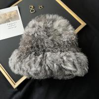 ราคา หมวกขนกระต่ายสีขาวขนกระต่ายแท้สำหรับผู้หญิงในฤดูใบไม้ร่วงและฤดูหนาวหมวกขนสัตว์ขนสัตว์ถักหมวกชาวประมง (20701584982)