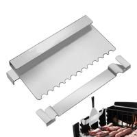 ราคา Grease Trap Grate Stainless Steel 2pcs BBQ Grease Guard Reusable Thick BBQ Rear Grease Gate Guard for Picnic and Camping premium (20464873343)