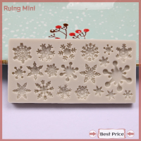 ราคา เกล็ดหิมะคริสมาสต์อบเค้กช็อกโกแลตแม่พิมพ์ซิลิโคนลวดลายไม่ติด (20696315655)