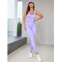 ราคา Womens Yoga Jumpsuit Workout Sleeveless Jumpsuit Gym Suit Sportswear Fitness Shorts Work Wear Suit One Piece (20686623082)
