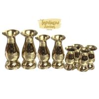 ราคา แจกันดอกไม้ แจกันทองเหลือง ขายเป็นคู่ แจกัน สำหรับใส่ดอกไม้วางที่หิ้งพระ ห้องพระ ถวายวัดมีขนาด 46781012 (9769382377)