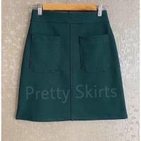 ราคา กระโปรงทรงเอ แต่งกระเป๋า ยาว 18 นิ้ว S XL (7810603554)