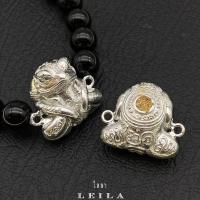 ราคา Leila Amulets กบกินเดือน สีเงิน พร้อมกำไลหินฟรีตามรูป (8511466963)
