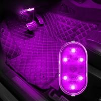 ราคา โคมไฟแม่เหล็ก LED ติดเพดานในรถยนต์ไฟอ่านหนังสือไฟสร้างบรรยากาศเปลี่ยนสีได้สีสันสดใสสำหรับหลังคารถยนต์ (13479023418)