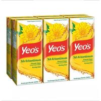 ราคา Yeo s น้ำเก๊กฮวย สูตรหวานน้อย ขนาด 250ml แพค6 กล่อง (20488725058)